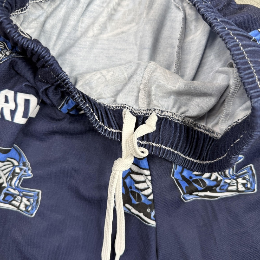 T-Birds Pajama Pants Mens XS Blue Football Helmet Print Lounge Sleep Pajamas - Picture 3 of 11